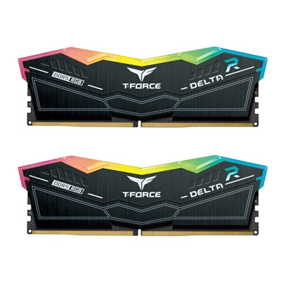 Team T-Force Delta RGB FF3D532G6200HC38ADC01 32GB 6200MHz DDR5 System Memory, 2 x 16GB, Black, CL38-38-38-78 1.25V Team T-Force Delta RGB FF3D532G6200HC38ADC01 32GB 6200MHz DDR5 System Memory, 2 x 16GB, Black, CL38-38-38-78 1.25V
